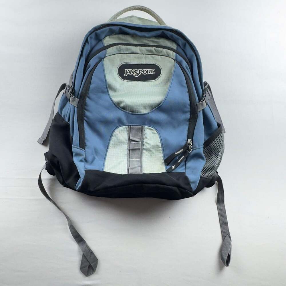 JanSport Airlift Hiking Backpack Blue Black